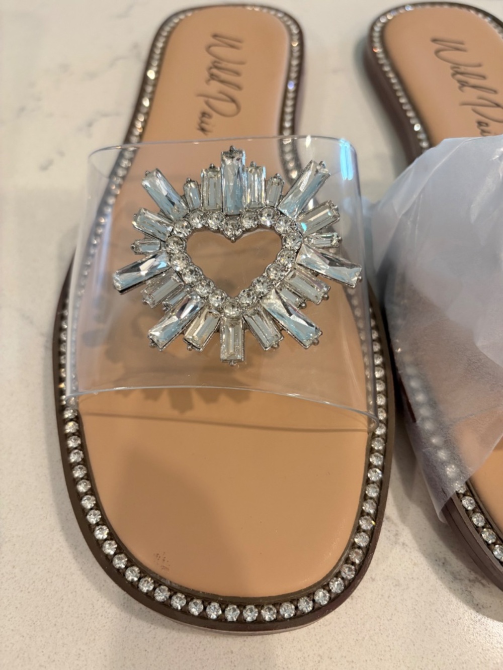 Brand New Wild Pair Rhinestone Sandals